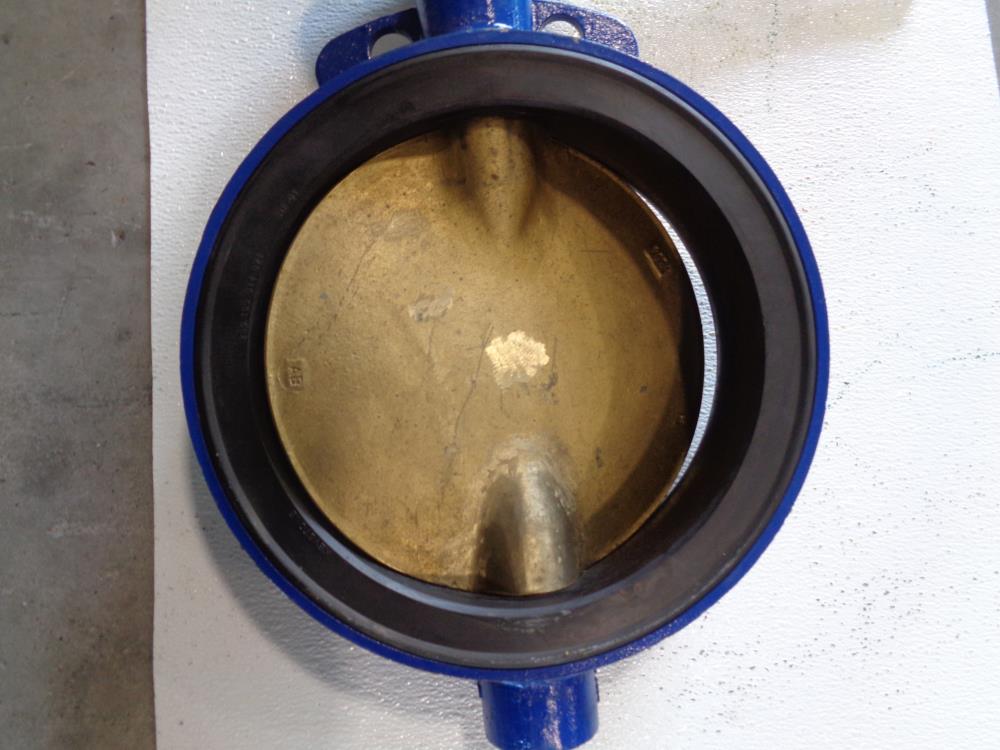 Keystone 10" Butterfly Valve, Ductile Iron, Aluminum Bronze Disc, GRW D32N A1K